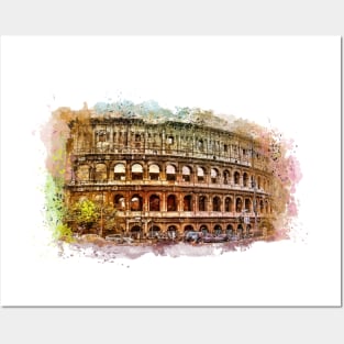 Rome art Colosseum #rome Posters and Art